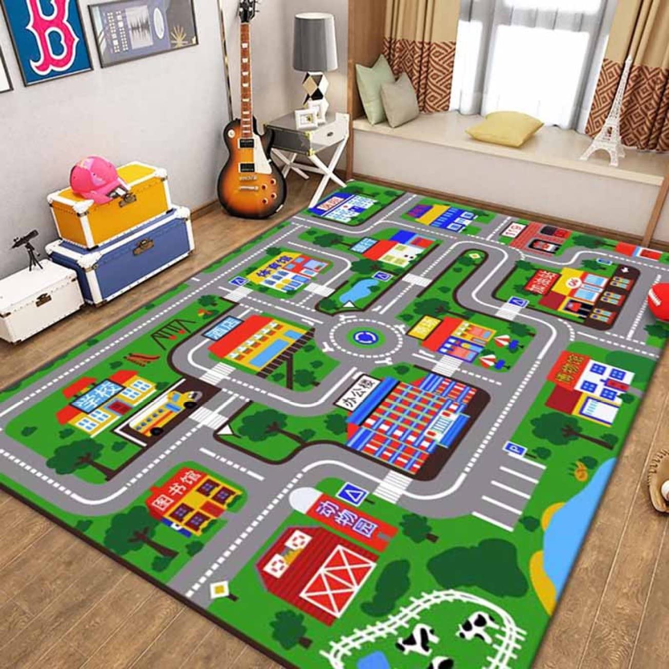 Amazon.co.jp: [NHYGDY] キッズマット デスクカーペット 80*120CM