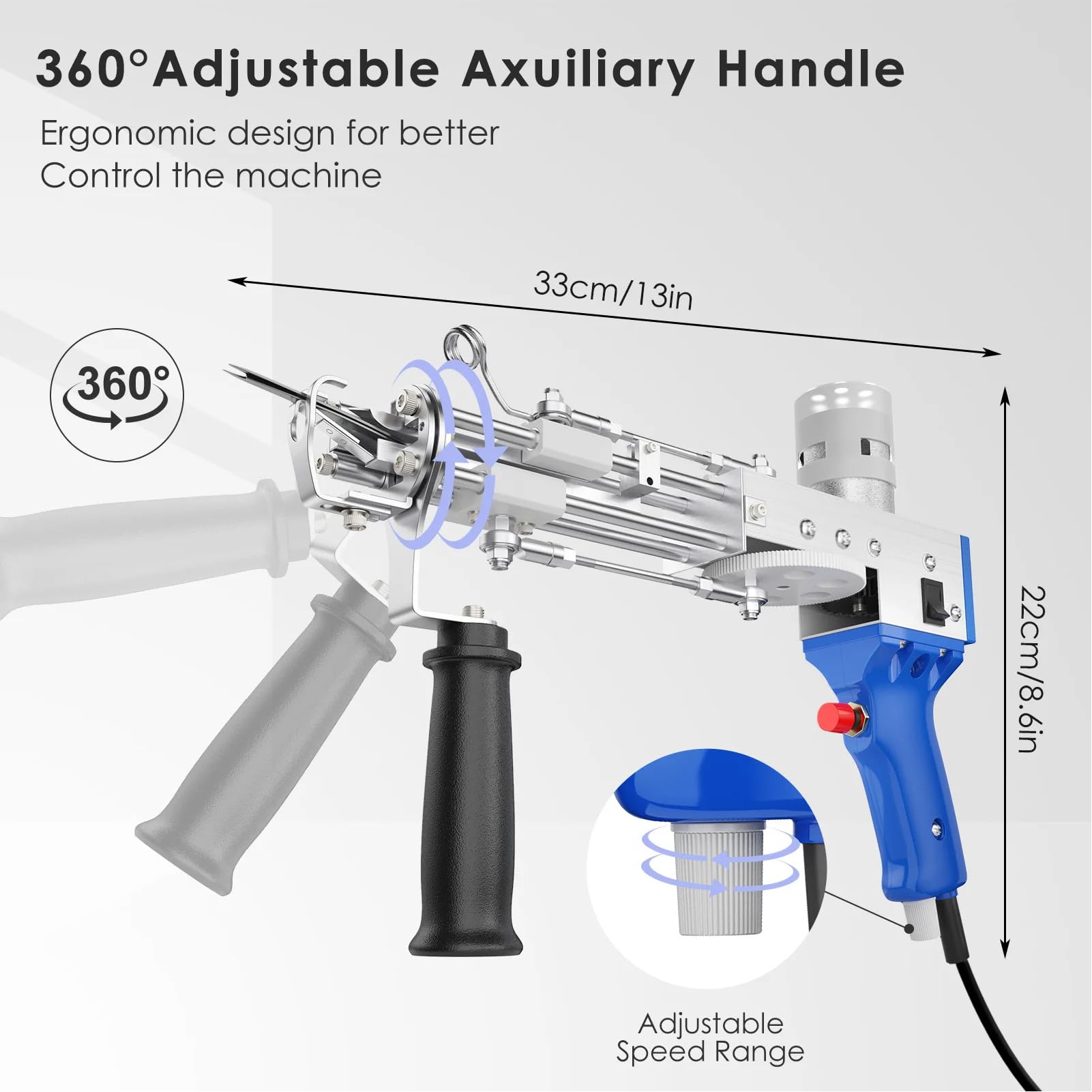 Amazon｜タフティングガン スターターキット、2 in 1 カットアンド