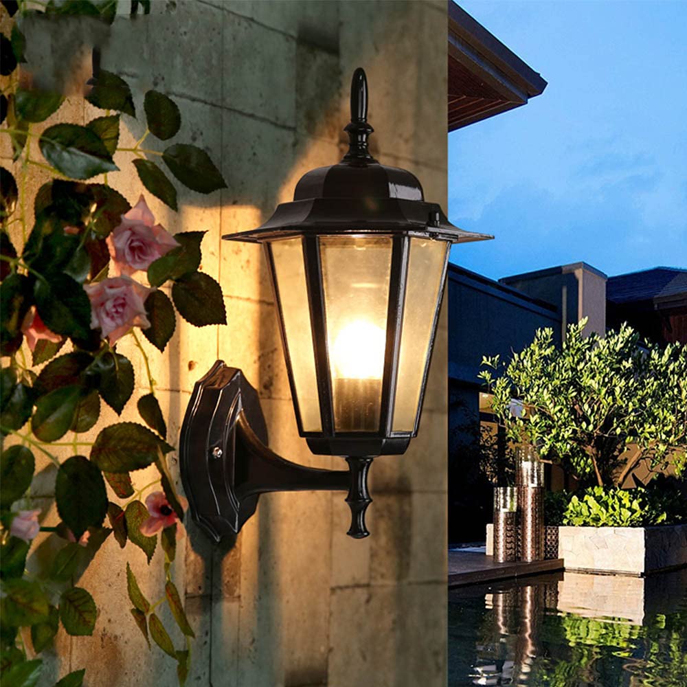 Amazon.co.jp: Mengjay レトロな壁ランプ-アンティーク屋外壁ランプE27