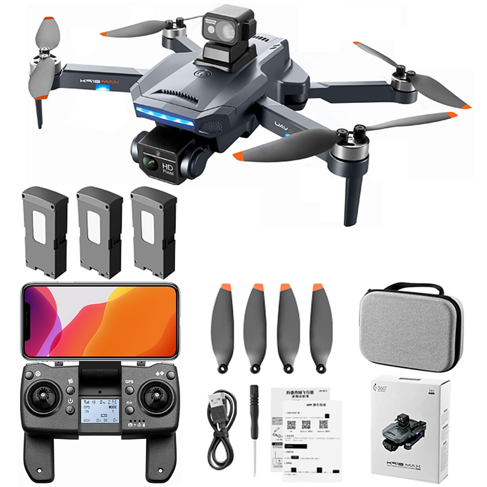 Amazon.co.jp: K918MAX ドローン カメラ付き GPS搭載 4K ESCデュアル