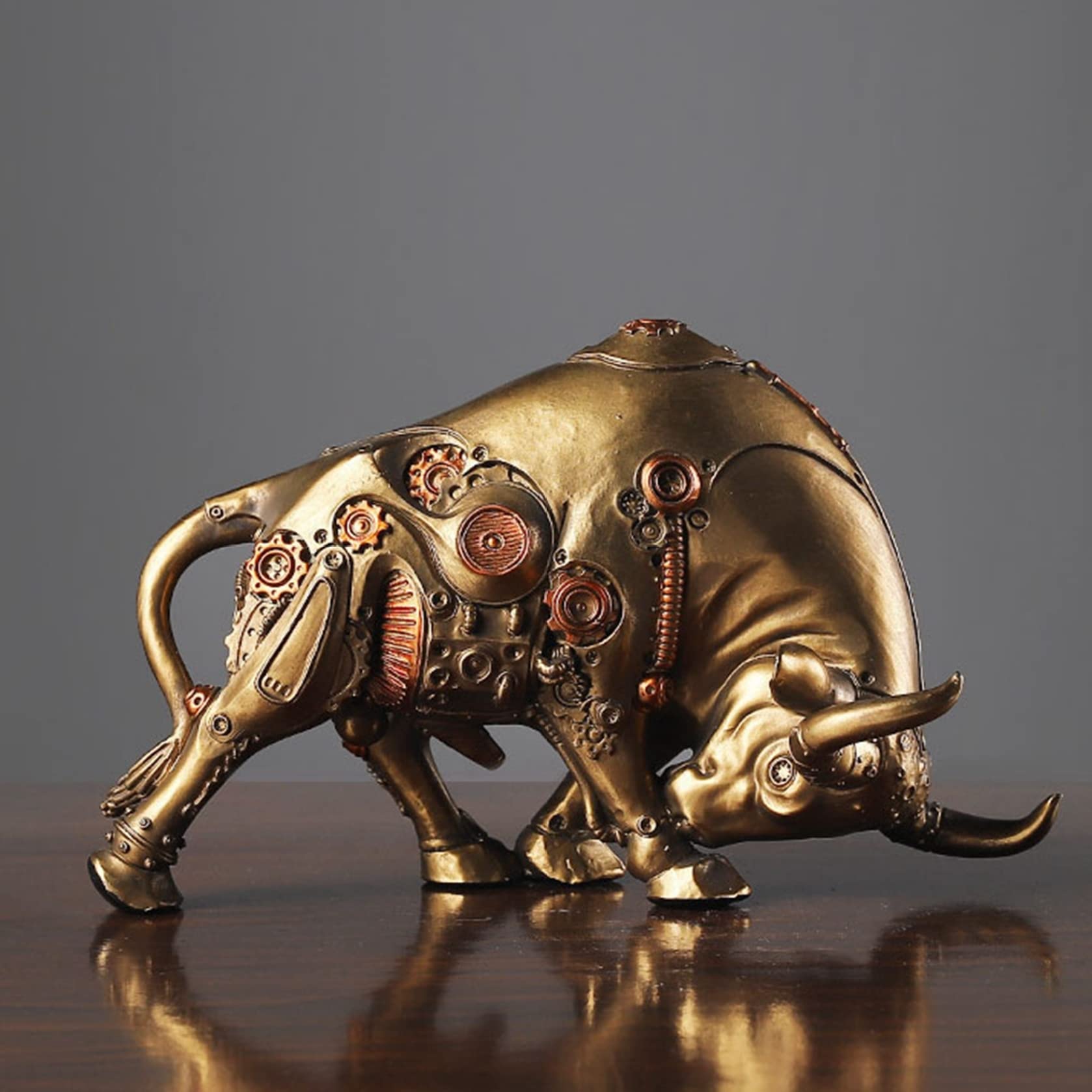 Amazon.co.jp: 置物 オブジェ 牛 ウォール街 牛 かわいい 卓上 雑貨