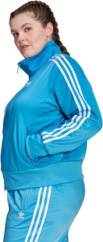 adidas Originals Plus Size Firebird Primeblue Track Top Sky Rush