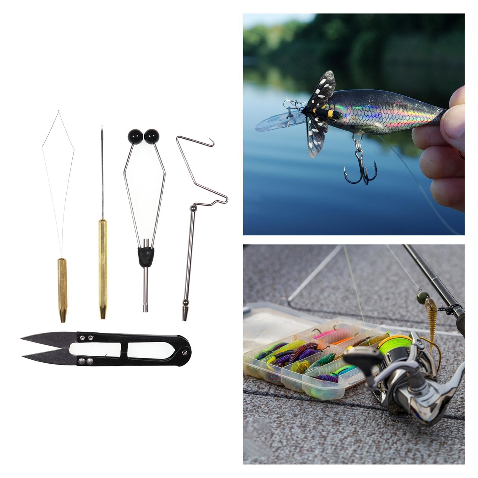 Amazon | DeeRace フライフィッシングツール バイス 釣りフライ