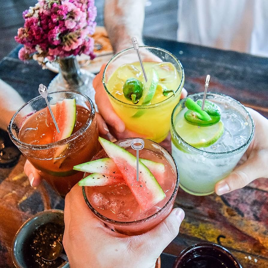 Amazon | カクテルピック 32個 2021年 ステンレススチール カクテル