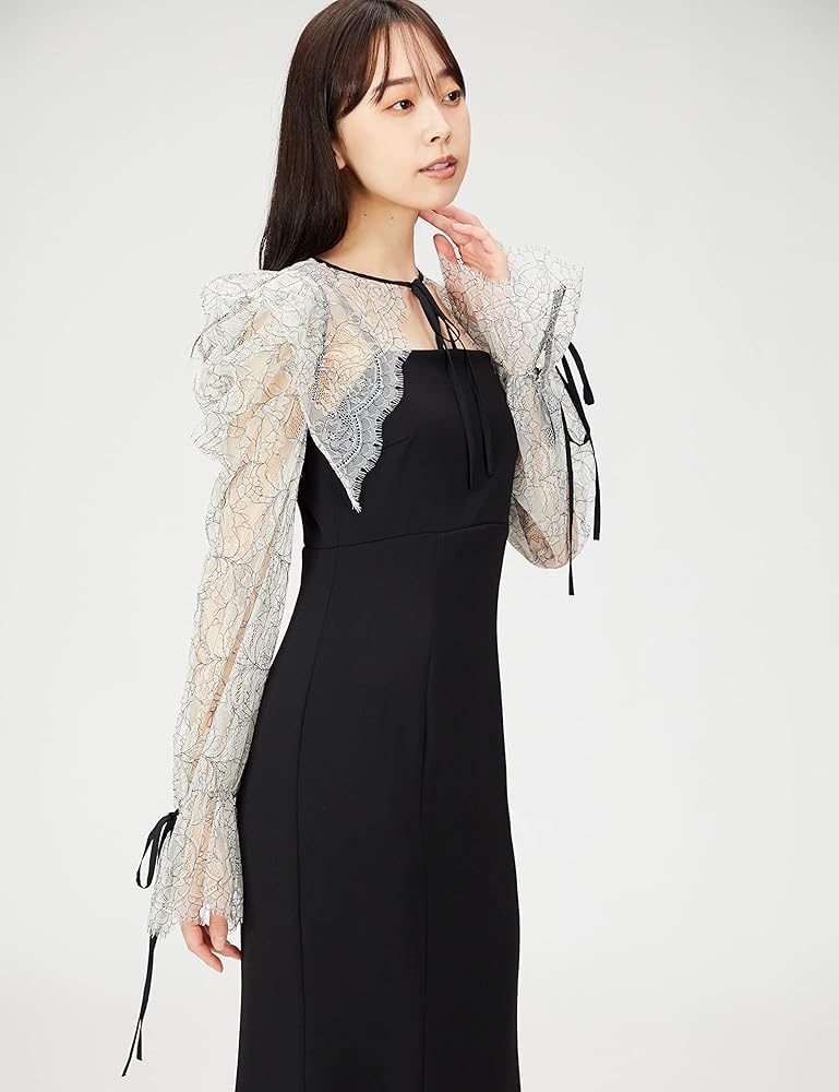 Amazon.co.jp: [スナイデル] レースボレロデコルテオープンワンピ