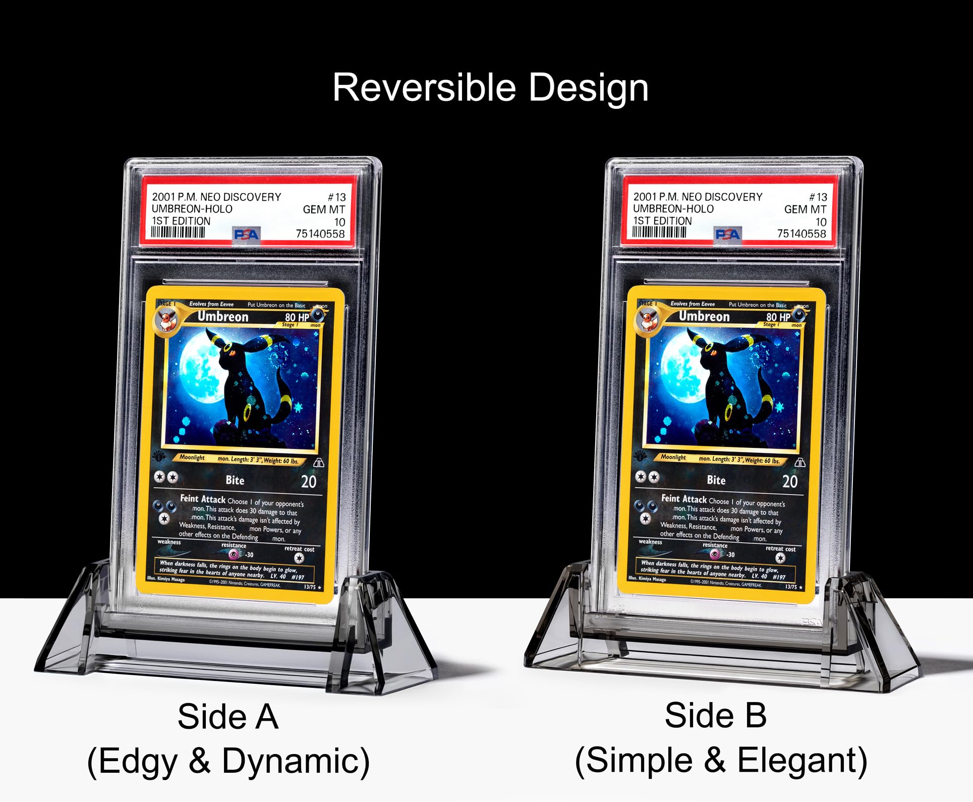 Amazon.co.jp: PSAアクリルスタンドクリア/グレードカードディスプレイ