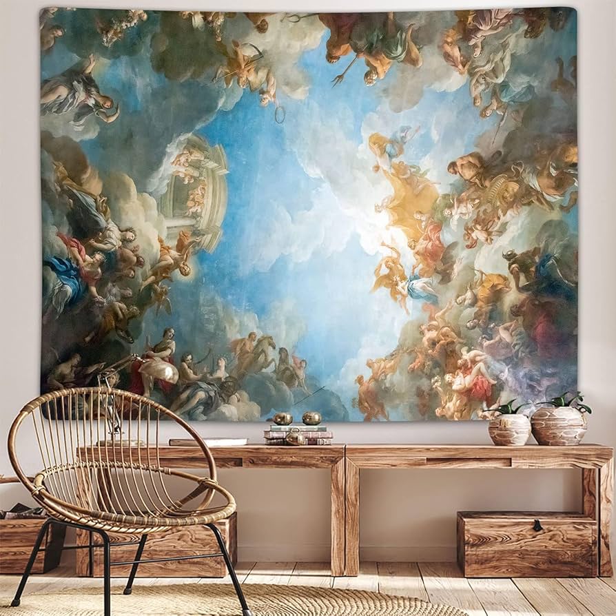 Amazon.co.jp: Sanzugh レトロ ルネサンスタペストリー ヴィンテージ