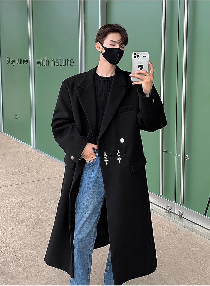 Amazon | [PIITE] メンズ チェスターコート 秋 冬 ツイードのコート