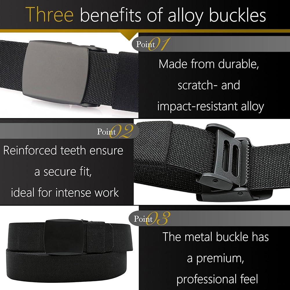 JIFANPAUL Men's Adjustable Tactical Belt, TSA Outdoor Military