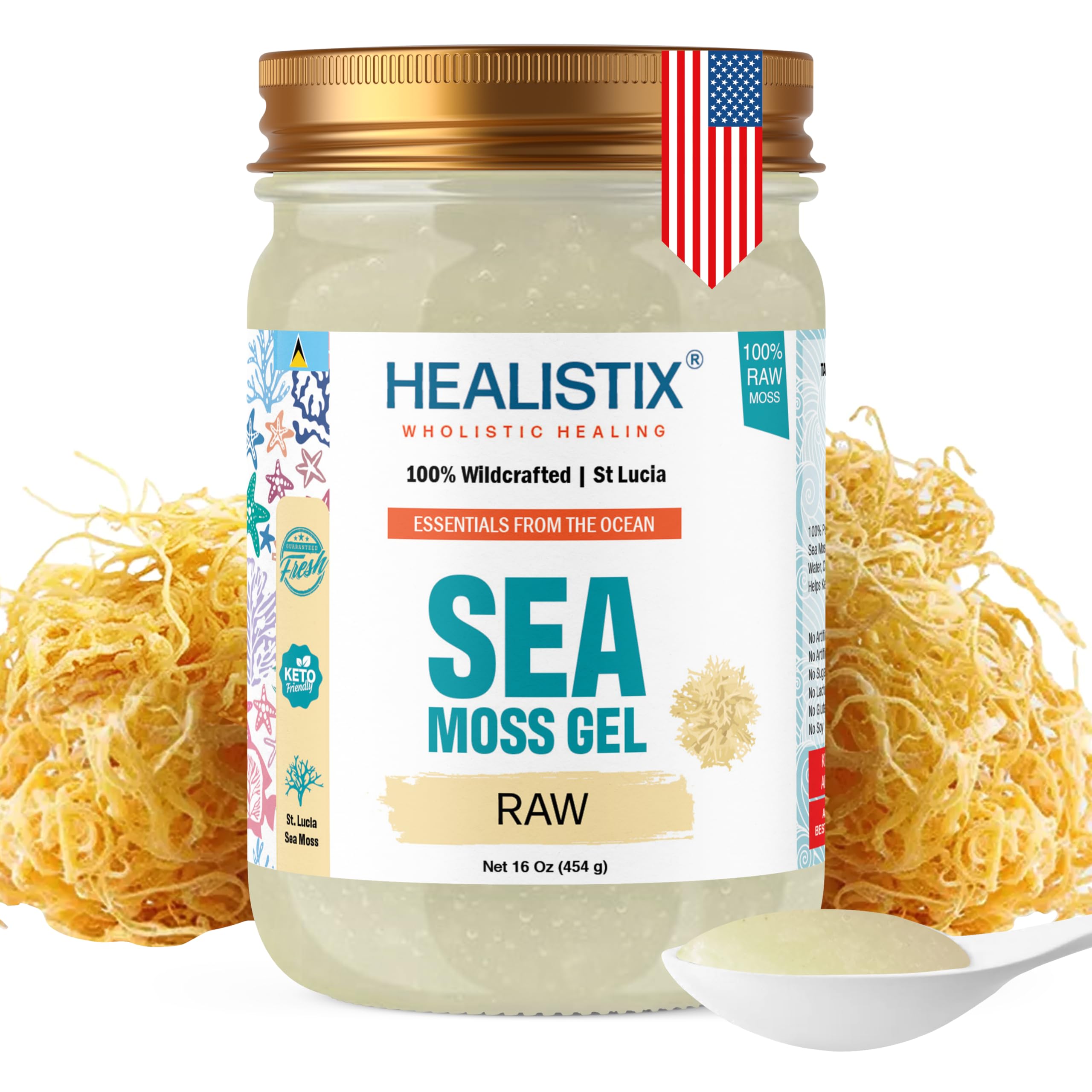 Amazon.com : Healistix Raw Sea Moss Gel [16 Oz] - Exquisitely