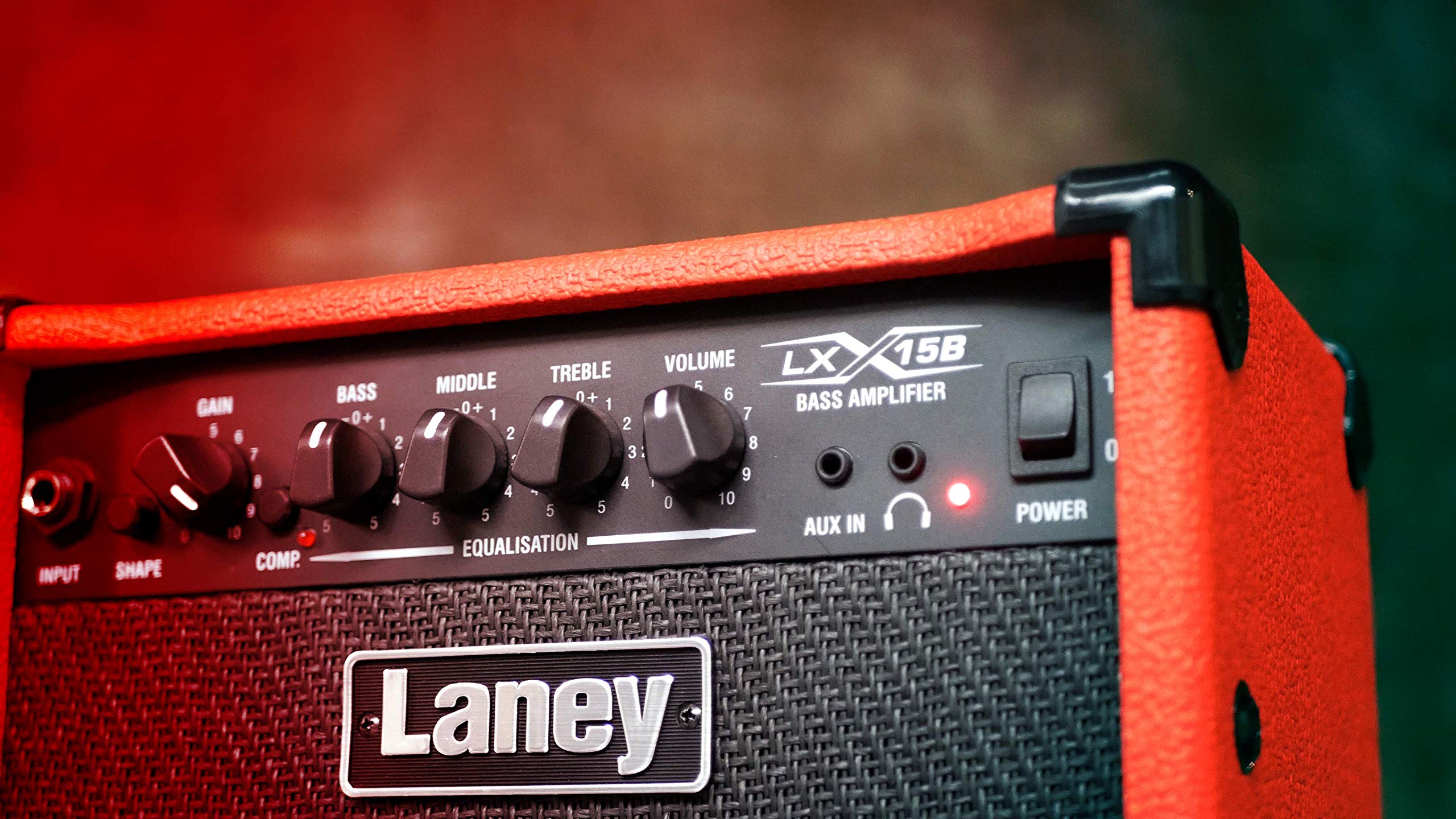Amazon.com: Laney LX15B-RED Electric Bass Combo Amplifer : Musical