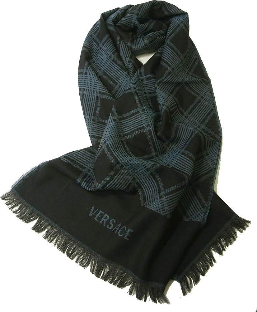 Amazon | [ヴェルサーチ] マフラー ウール メンズ ストール