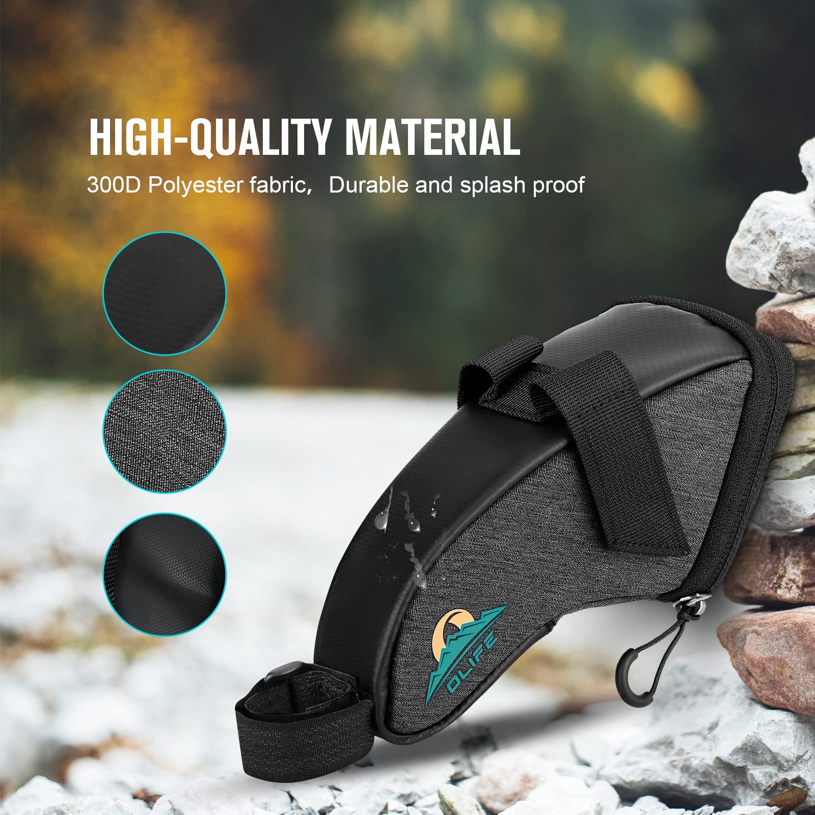 Amazon.co.jp: OLIFE バイク サドルバッグ 自転車 シート下 ウェッジ