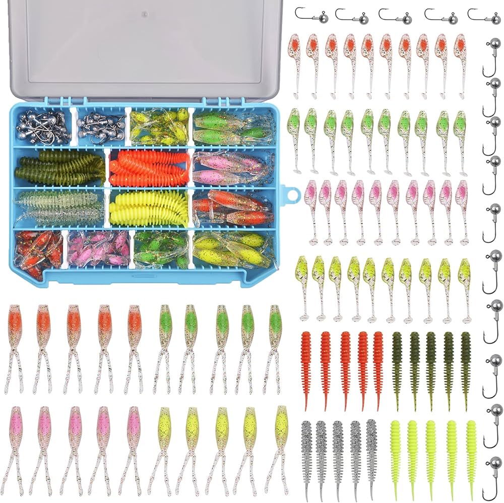 Amazon.co.jp: アジング メバリング バス釣り ワームセット ライト