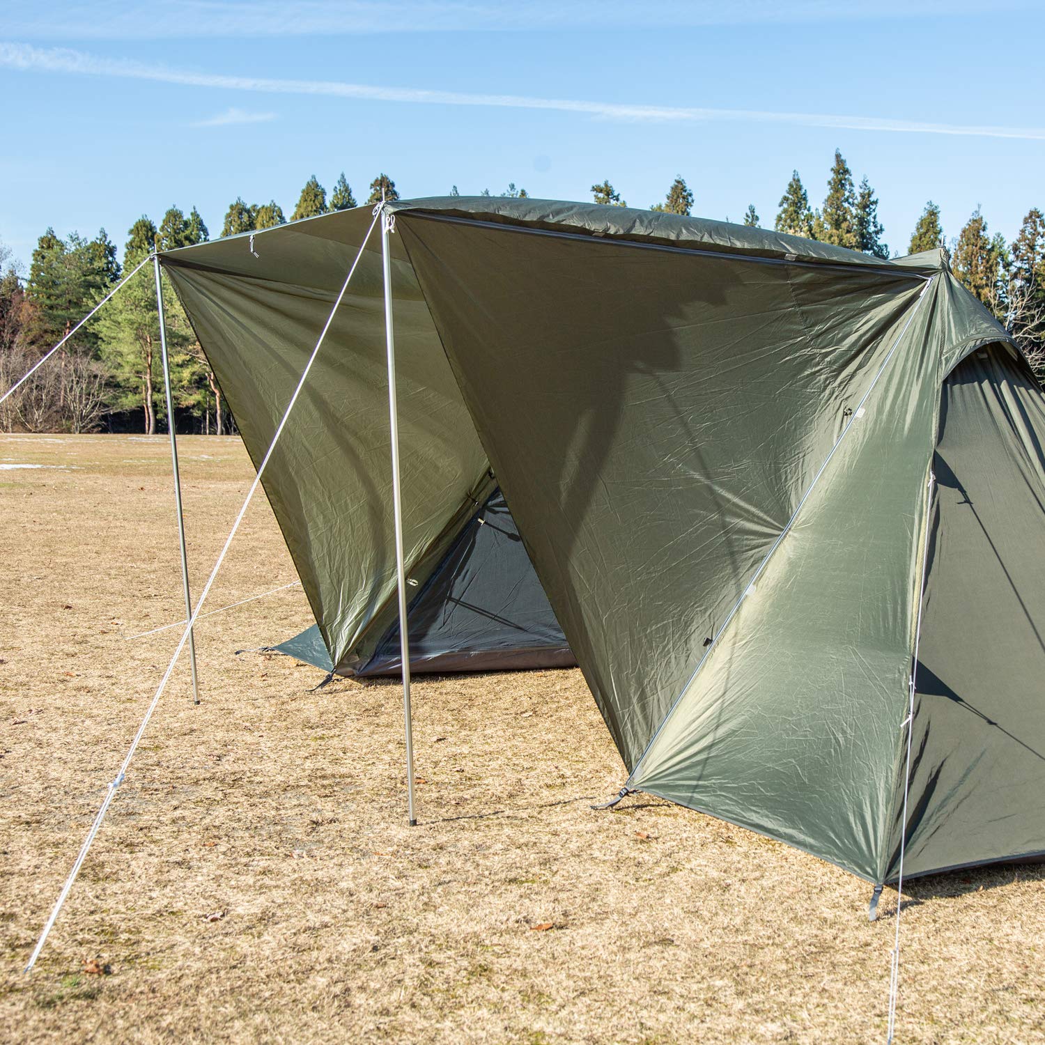 Amazon | BUNDOK(バンドック) 2 ポール テント BDK-02EX 【3~4人用