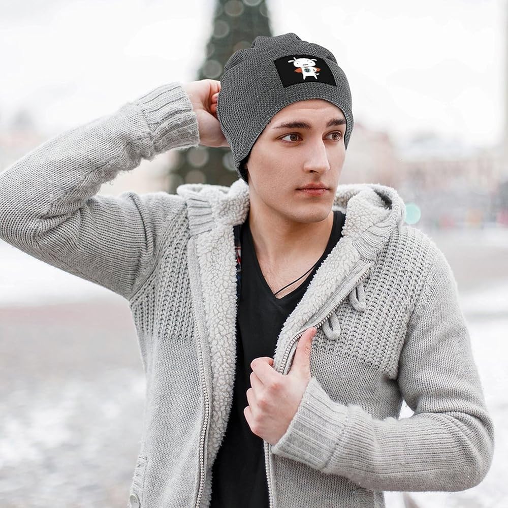 Amazon | [ZXA] ニット帽 メンズ クレヨンしんちゃん シロ 帽子 冬