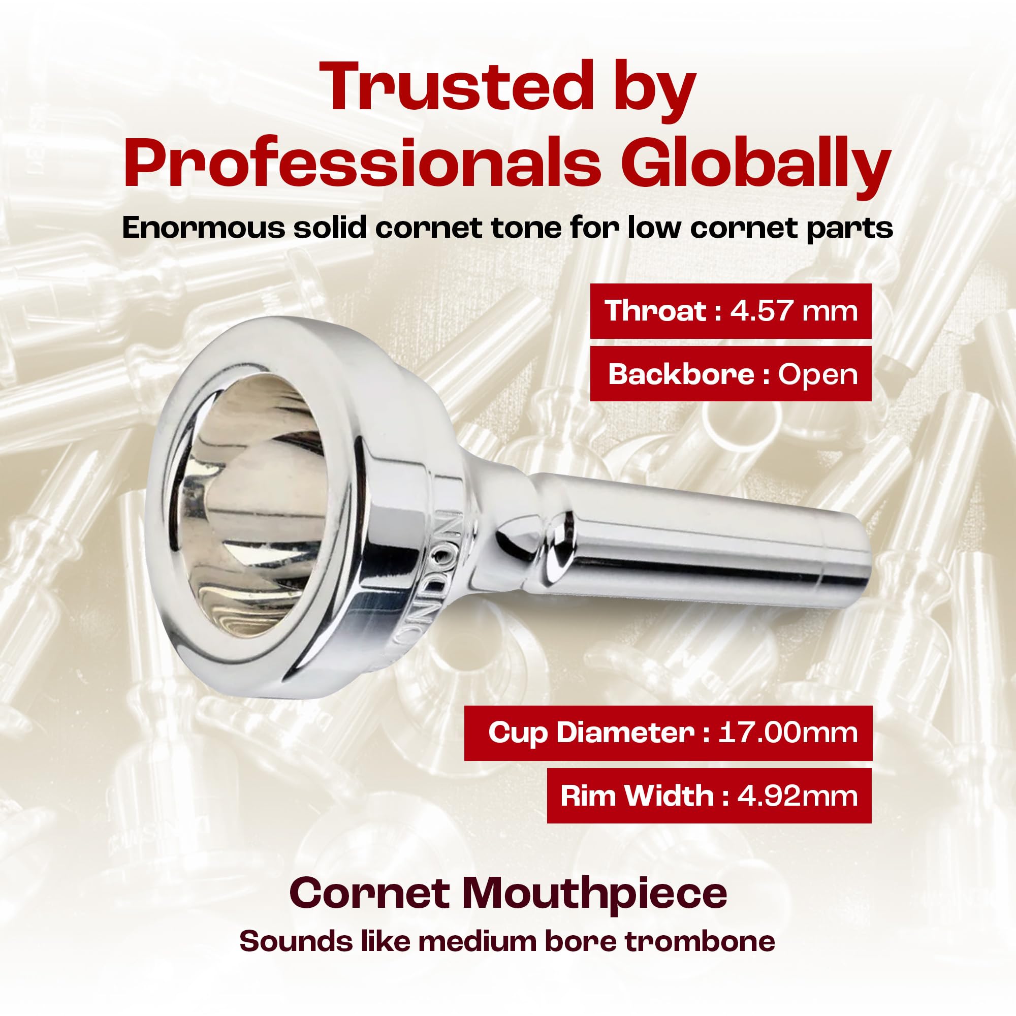 デニスウィック2 コルネットマウスピース Denis Wick デニス・ウィック