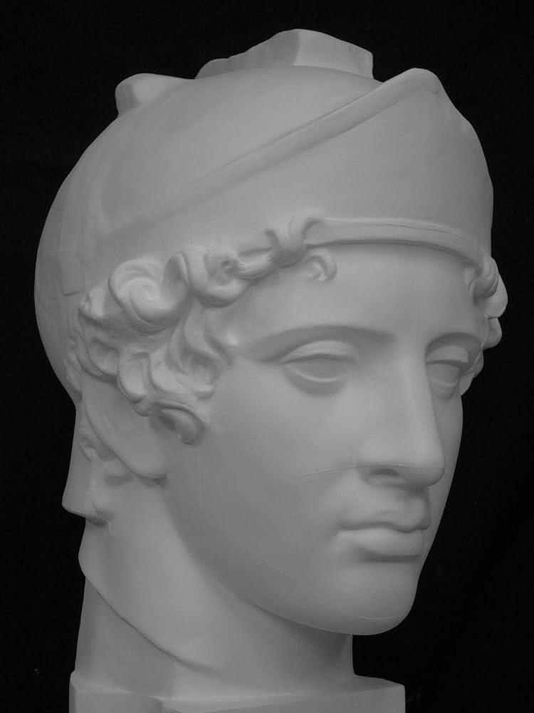 青年マルス 石膏像 首像 デッサン