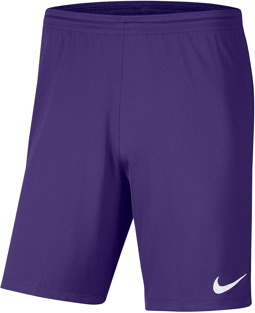 NIKE Men's Dri-fit Park 3 Shorts, Court Purple/White, Small at