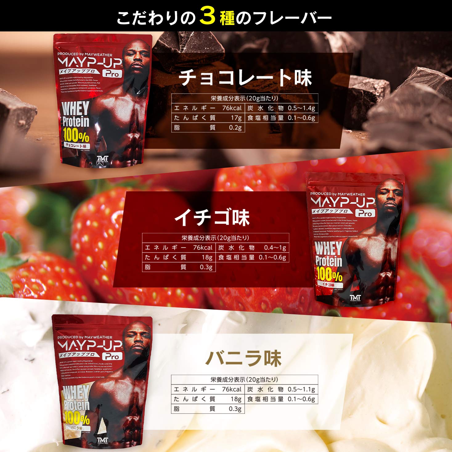 メイウェザー監修サプリメントMAYP UP 3パック メイウェザー監修