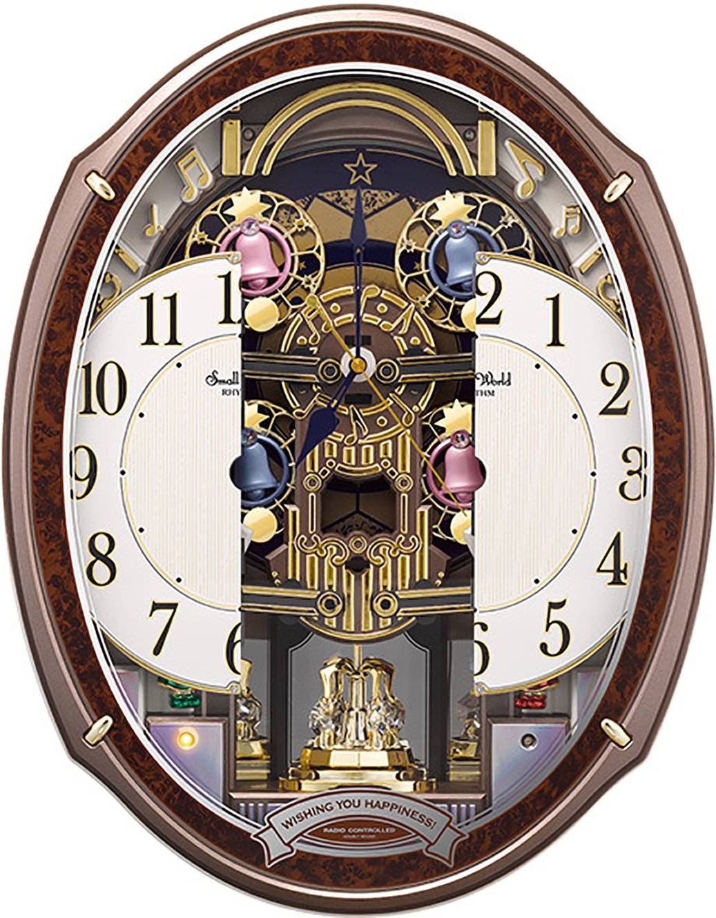 Amazon.co.jp: リズム(RHYTHM) 掛け時計 電波時計 からくり時計 48曲