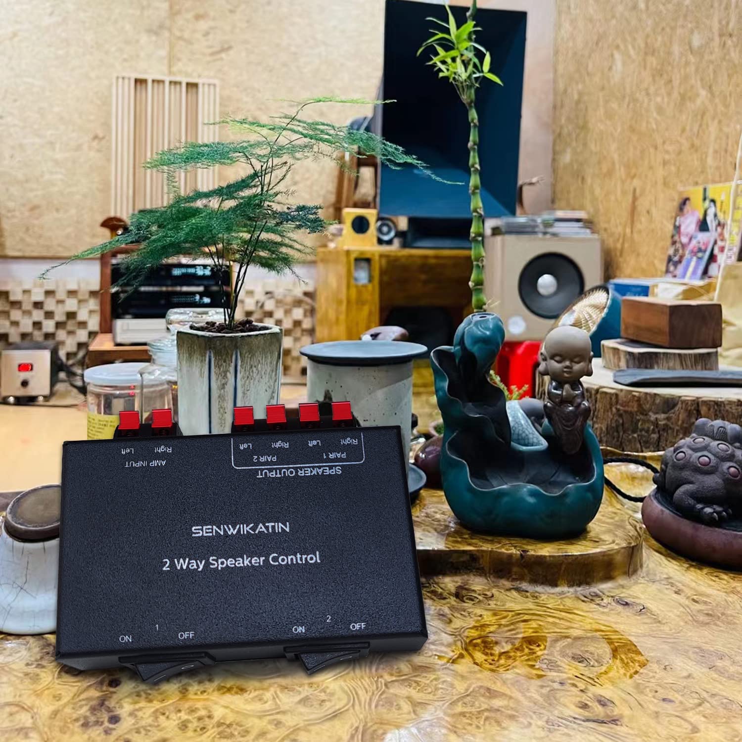 Amazon.com: SENWIKATIN 2-Way Speaker Selector, Passive 2 Zone