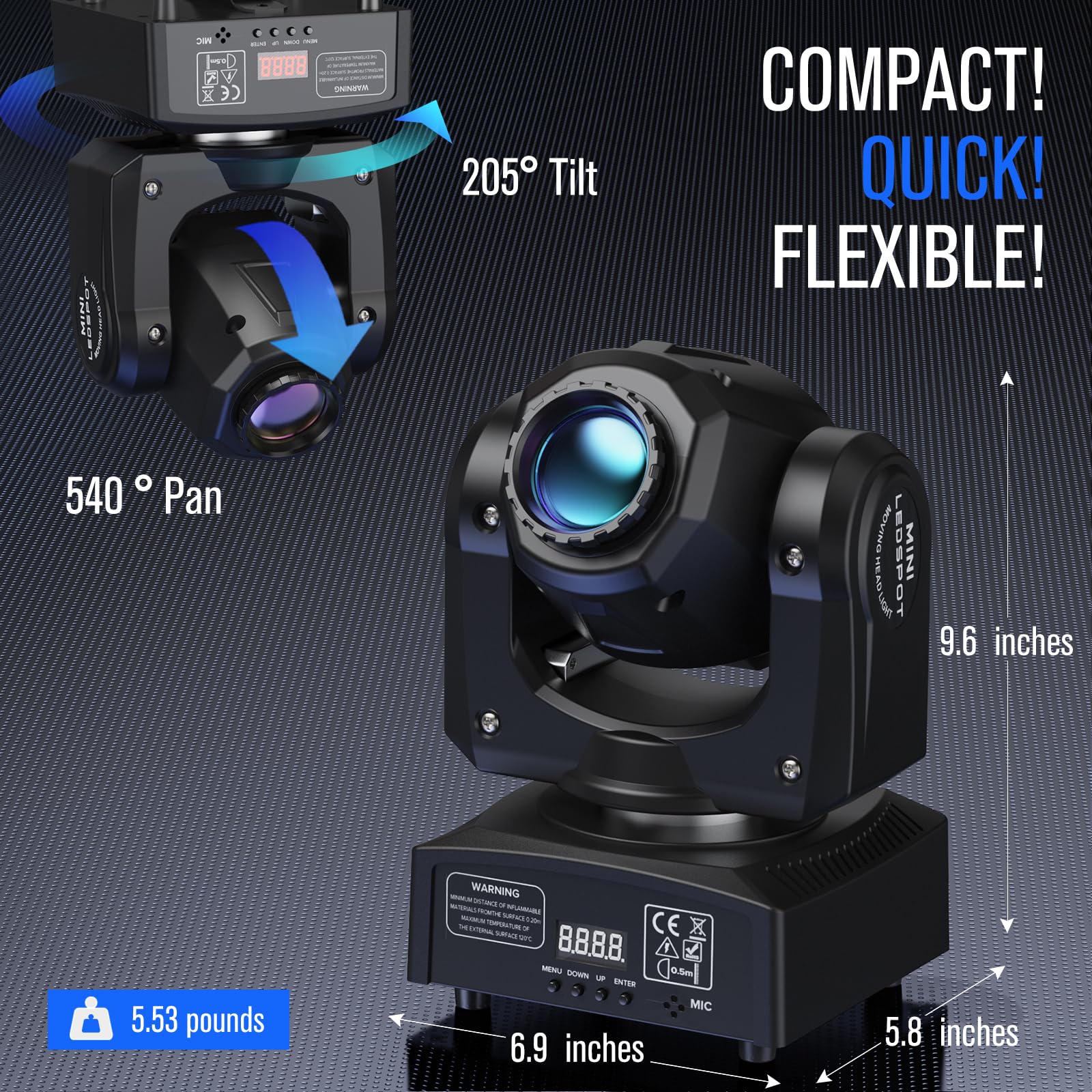 Amazon.com: Moving Head DJ Lights, U`King 50W LED Moving Head
