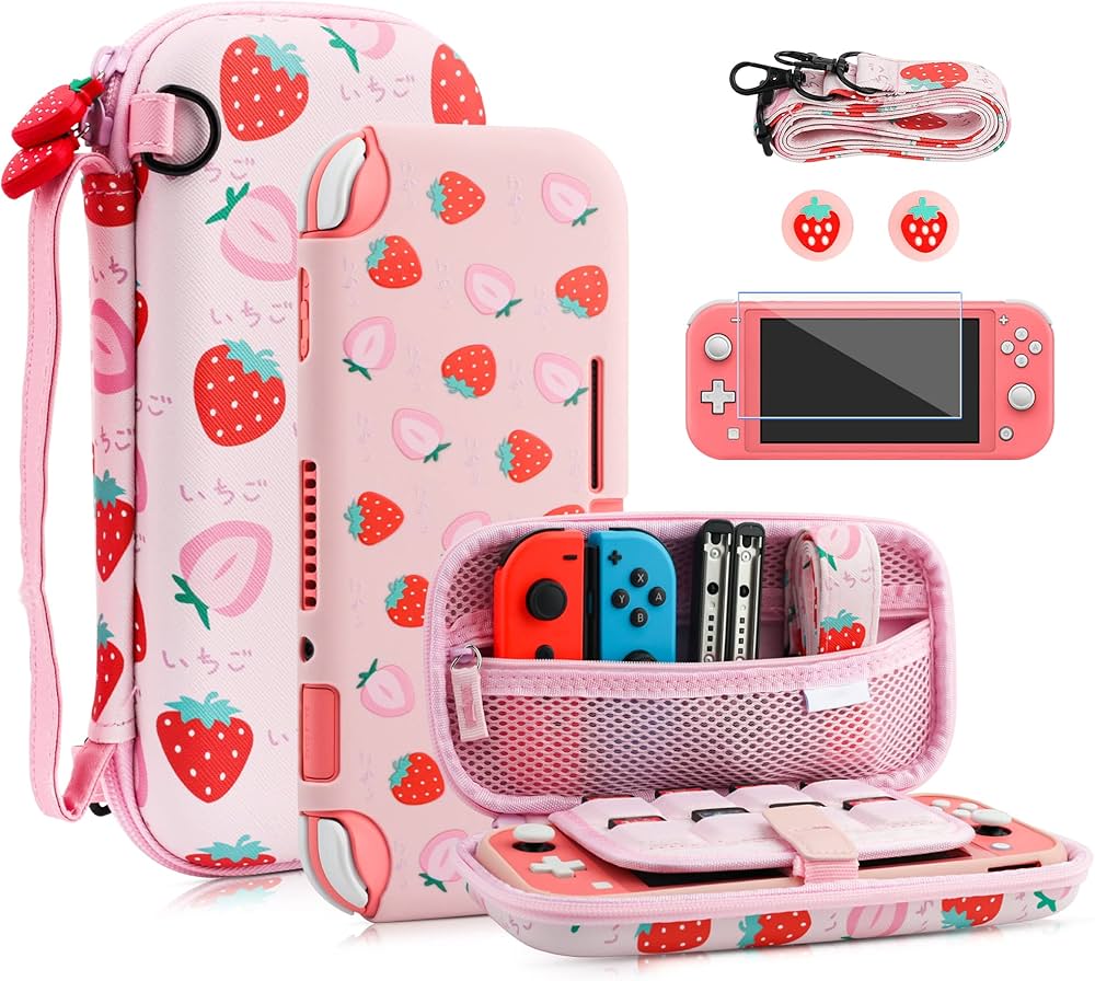 Amazon.co.jp: FANPL Nintendo Switch Lite用ケース かわいいピンクの