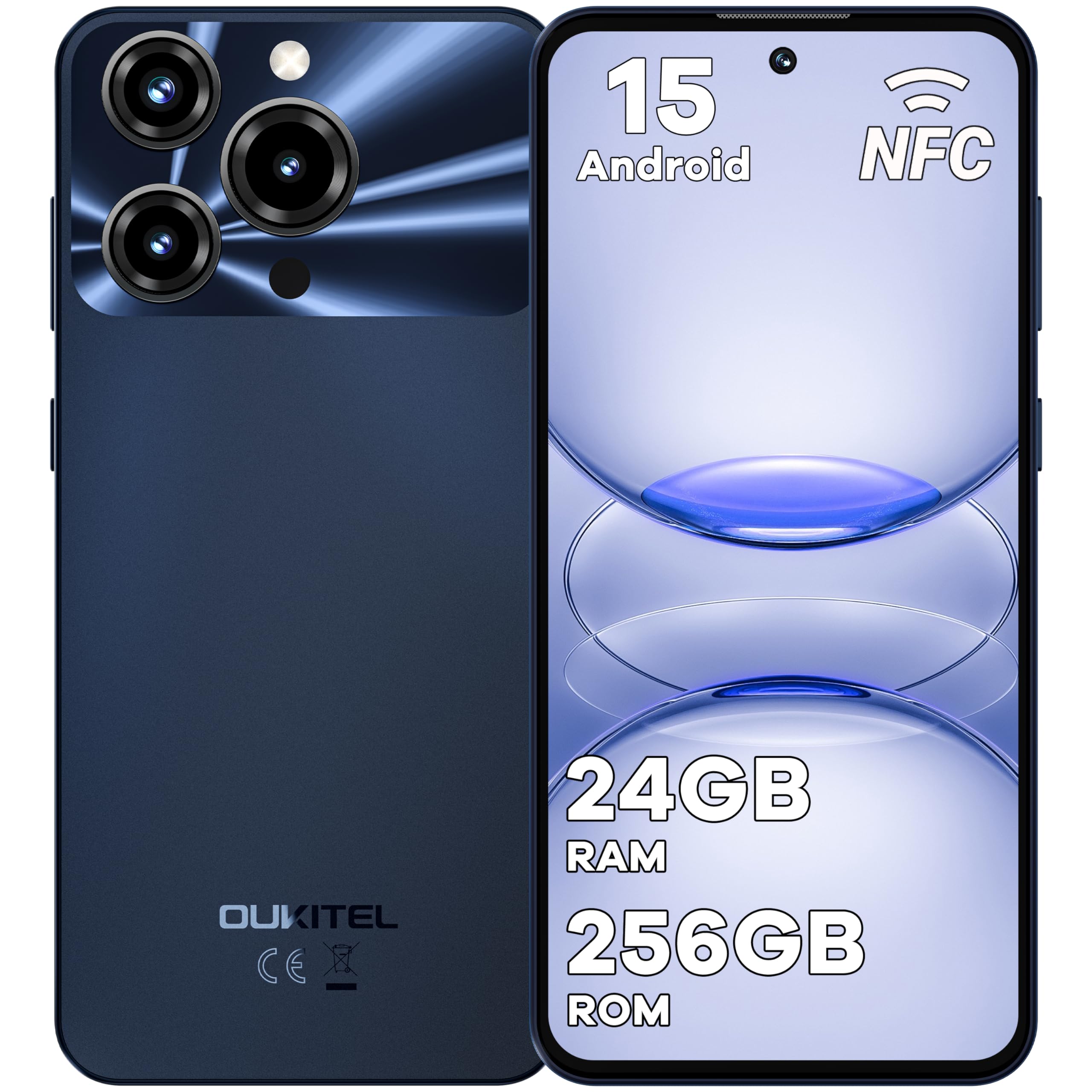 Amazon | OUKITEL C69 Simフリー スマホ 本体 7.2インチ 大画面 24GB