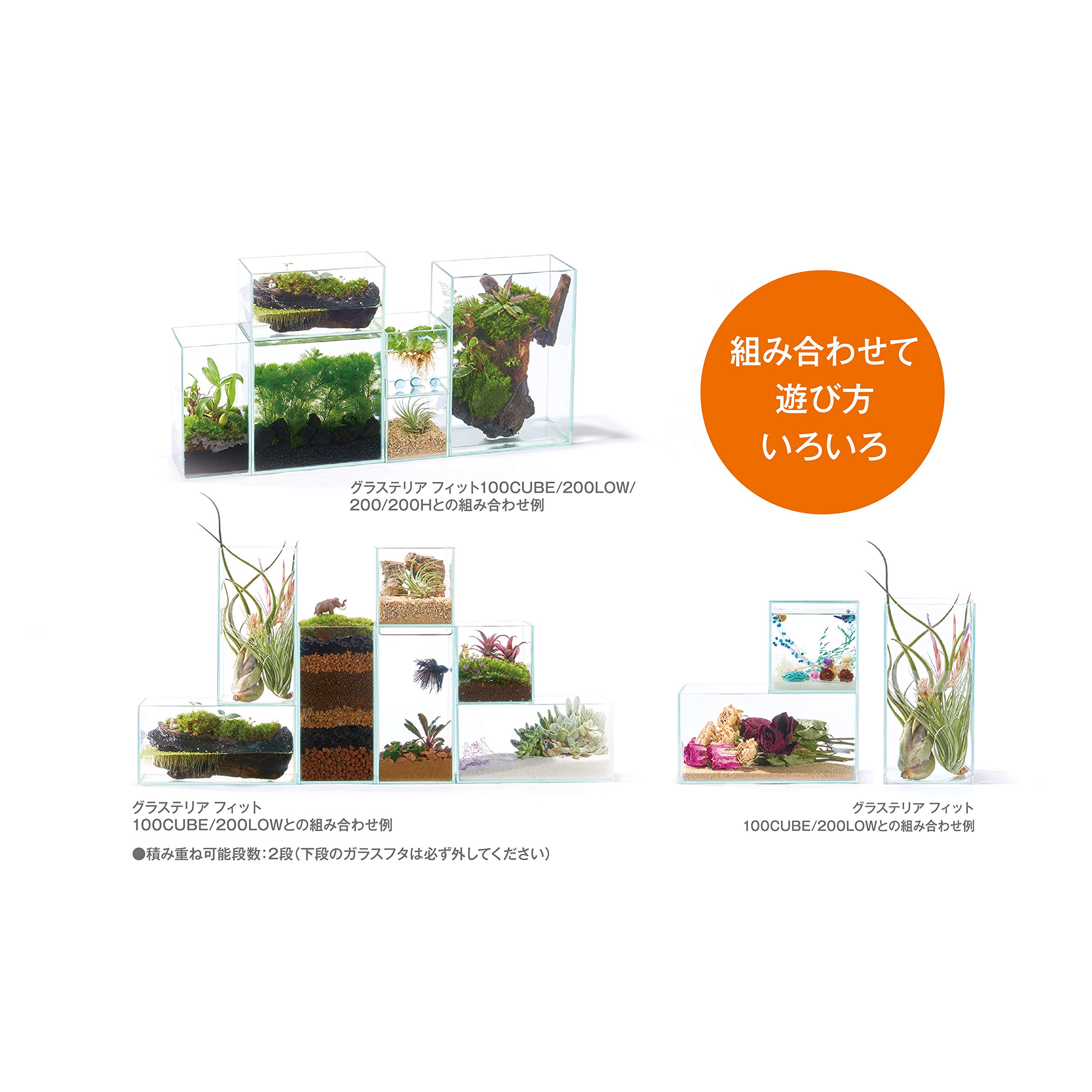 Amazon | GEX AQUARIUM グラステリアフィット200LOW ガラスフタ