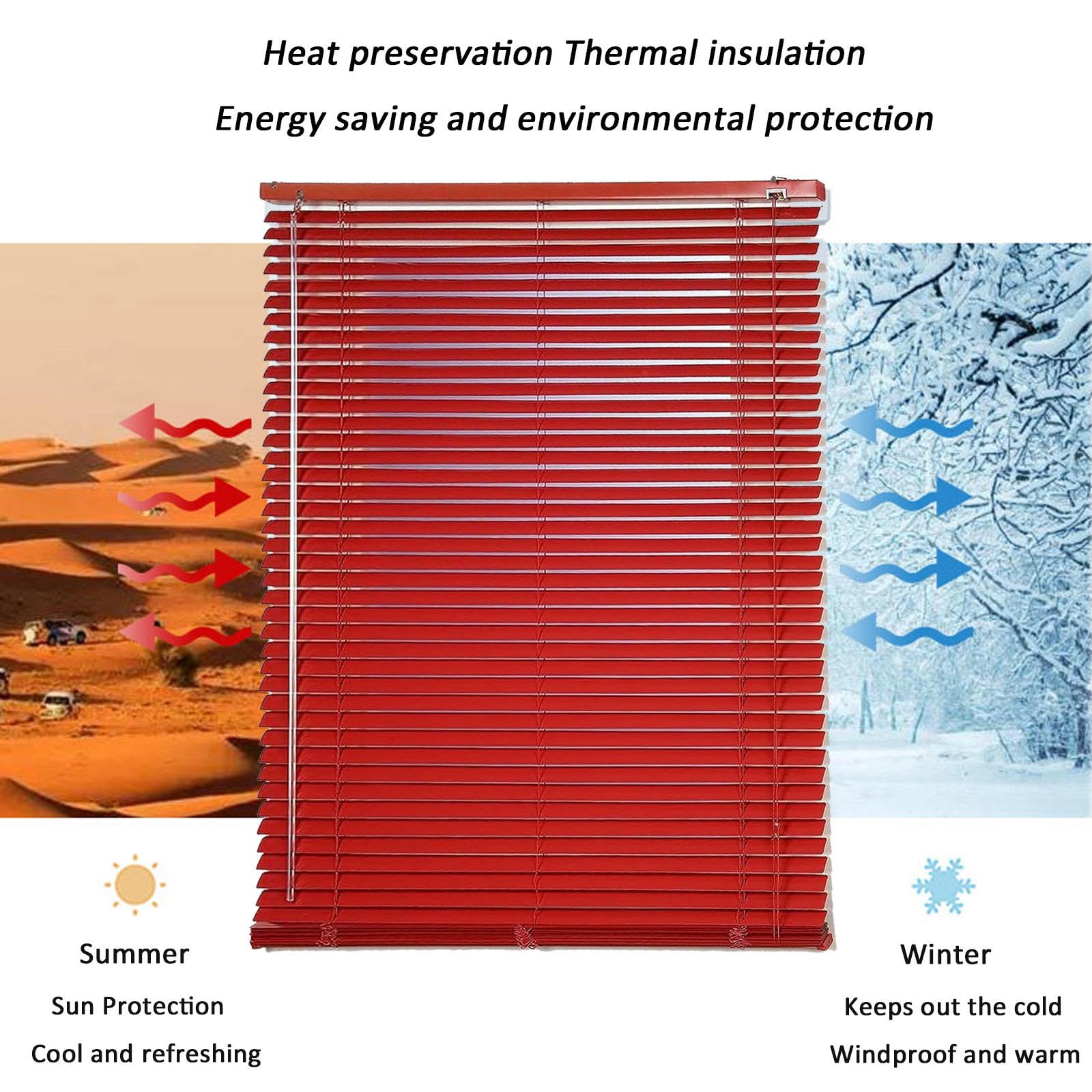 Amazon｜赤い金属のブラインド 25mm の窓のためのアルミニウム