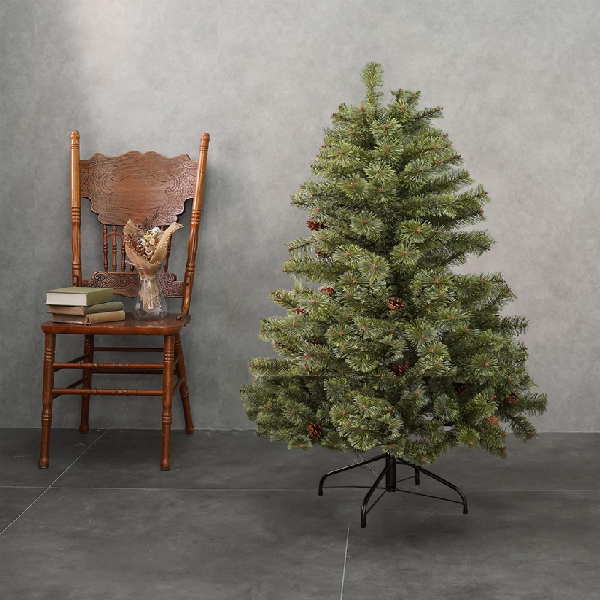 Amazon.co.jp: 7life クリスマスツリー 120cm ヌードツリー 高級