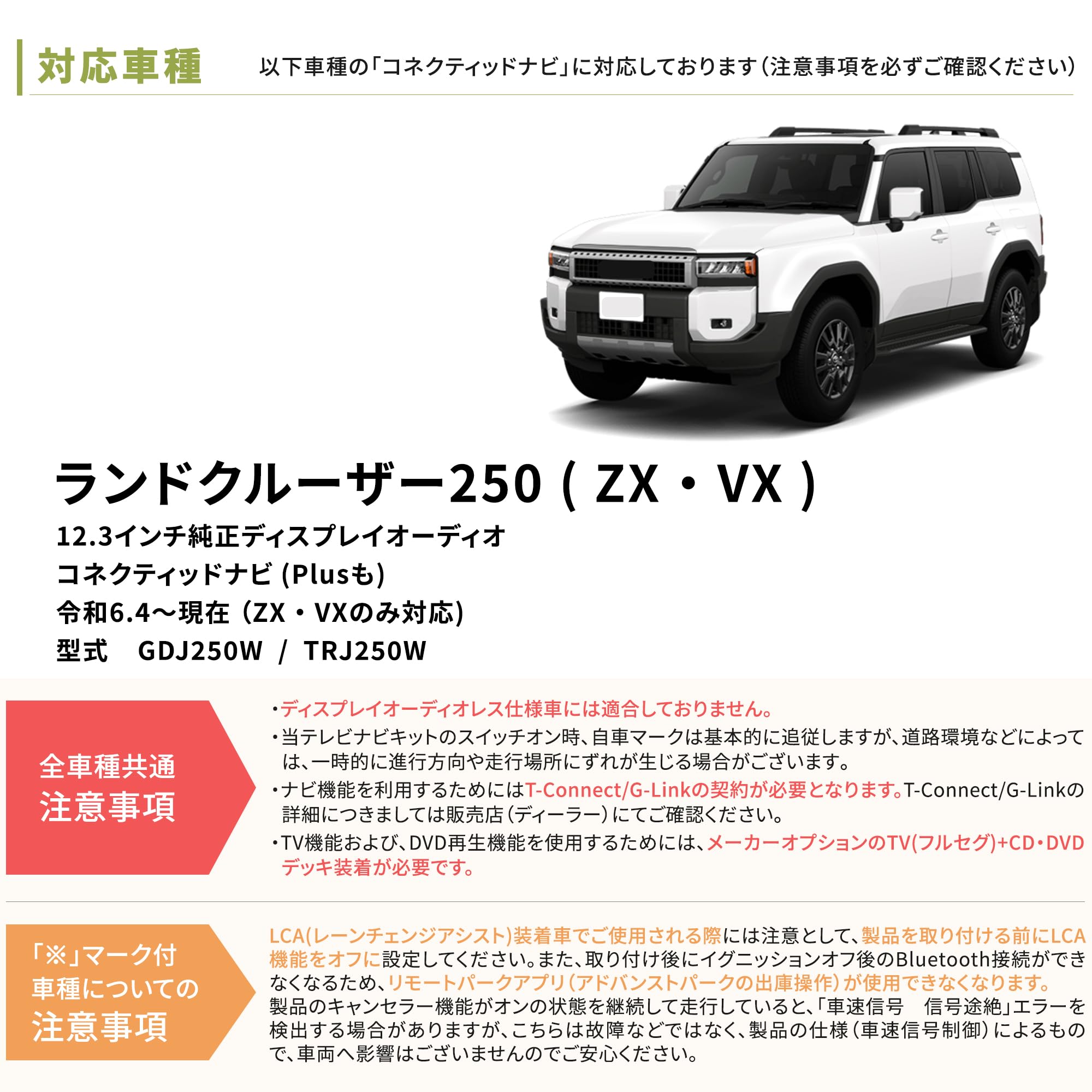 Amazon | ランドクルーザー 250 テレビキット テレビキャンセラー 新型