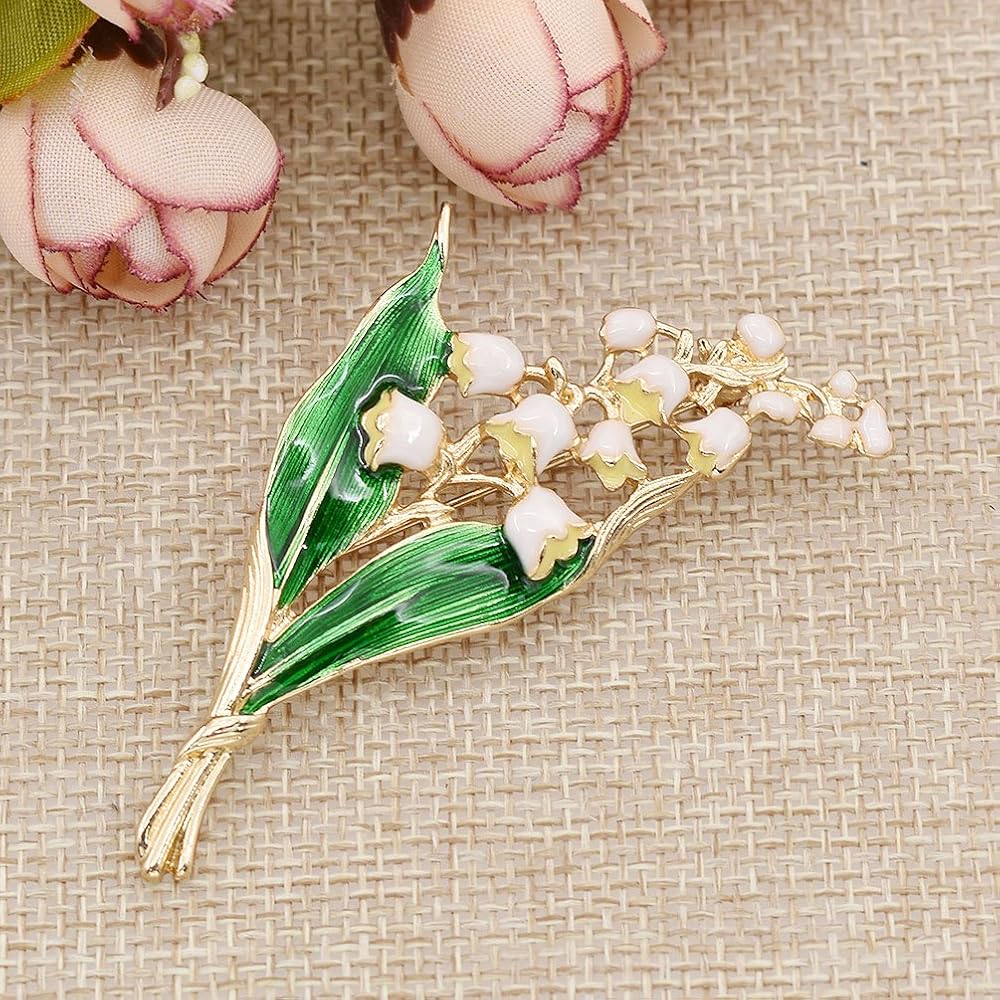 Amazon | Viviseason(ビビシーズン) ブローチ レディース すずらん