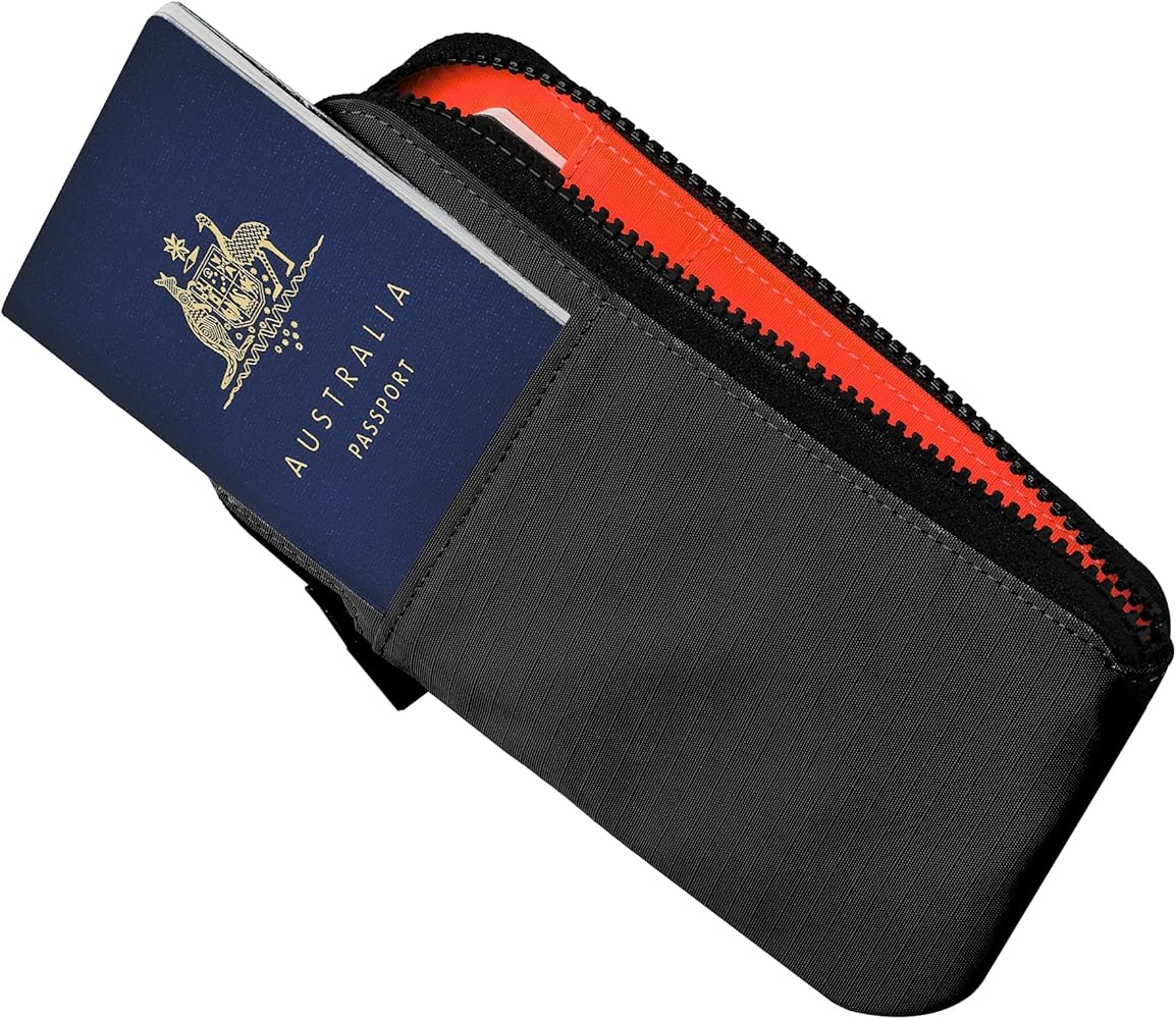 Amazon.com | ALPAKA Zip Travel Wallet Black Axoflux 210D - RFID