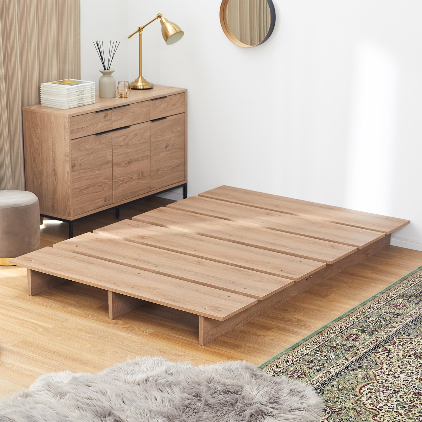 Amazon｜LOWYA ロウヤ ベッド ベッドフレーム ロータイプ ローベッド