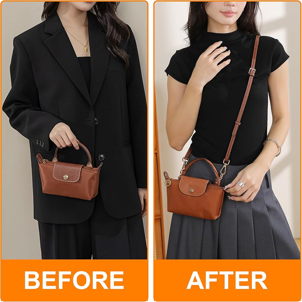 Amazon.com: Azjachiny Strap for Longchamp Mini Bag Shoulder Pouch