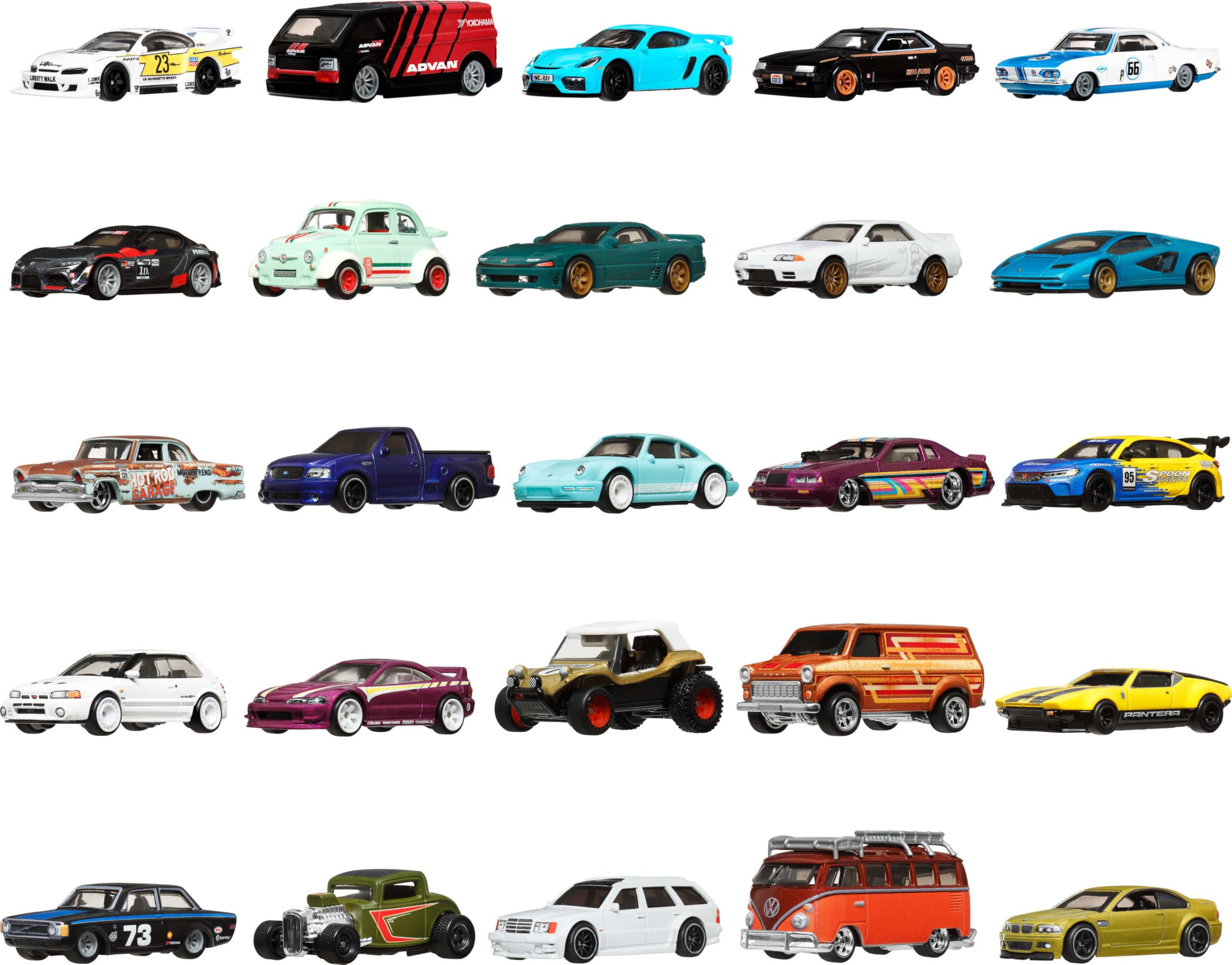 Amazon.com: Hot Wheels Boulevard 25-Car Factory Set, 25 Premium 1