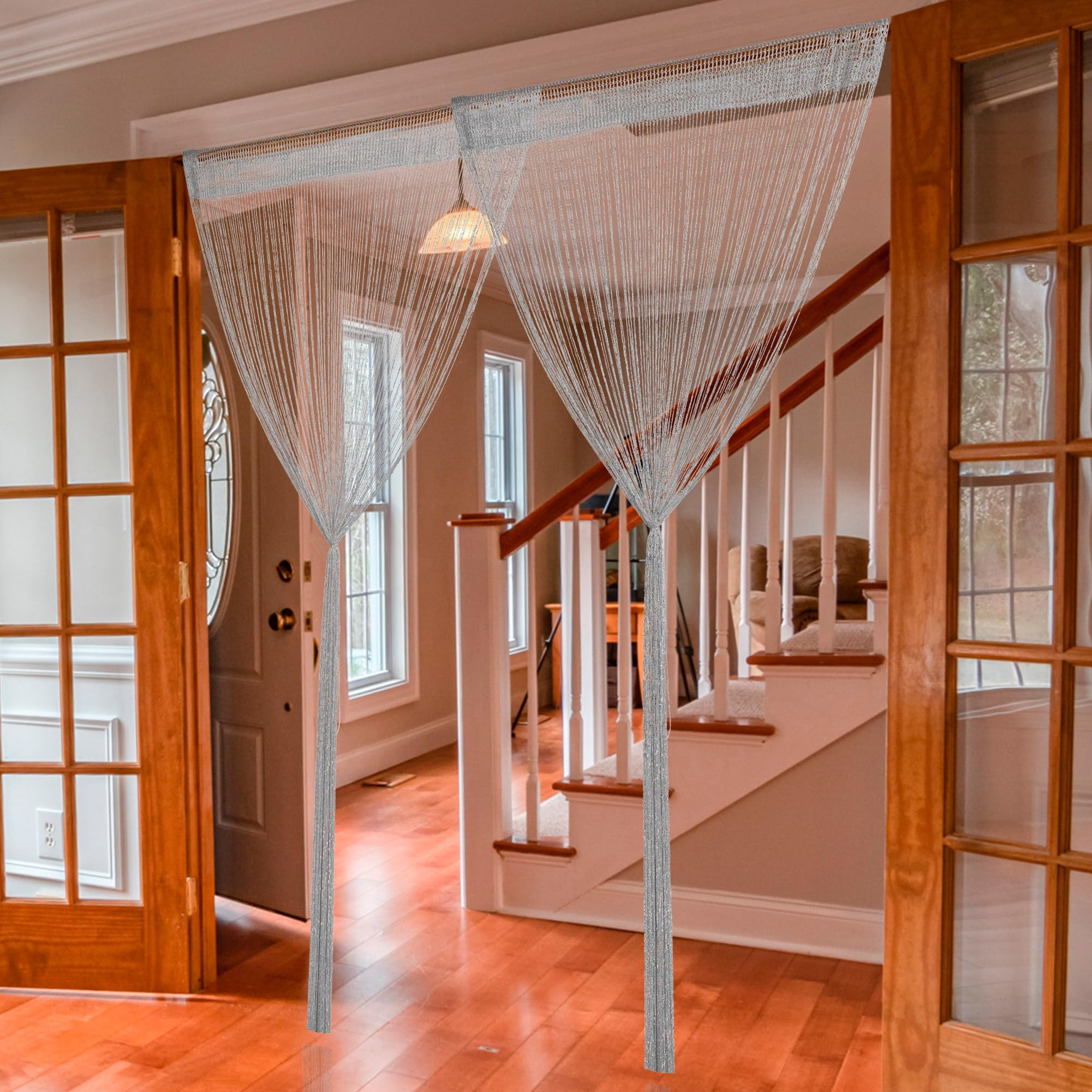 Amazon｜ストリングカーテン ひものれん 2枚入り 100x200cm べる