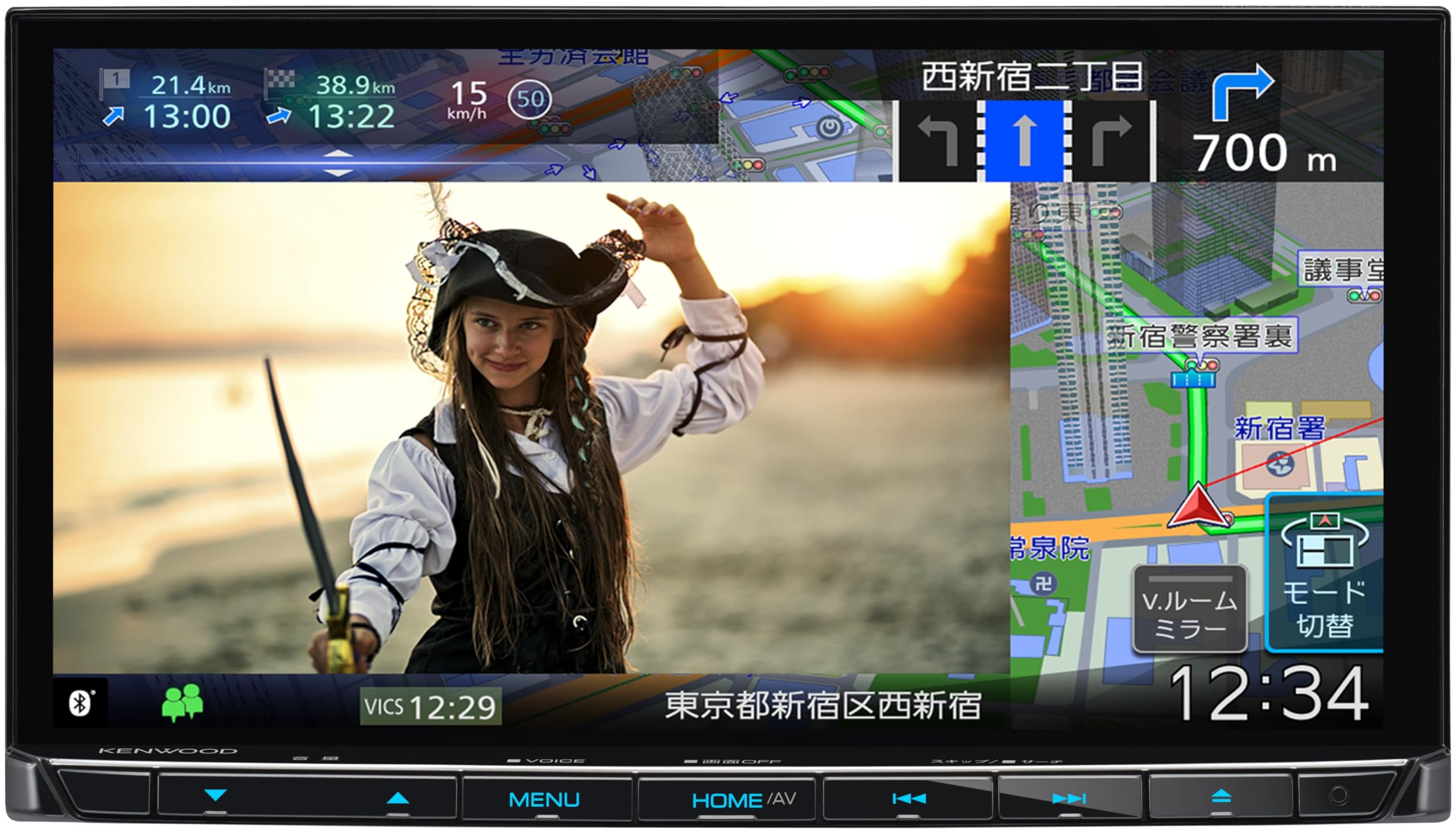 Amazon | ケンウッド(KENWOOD) カーナビ 彩速高精細HDパネル 7インチ