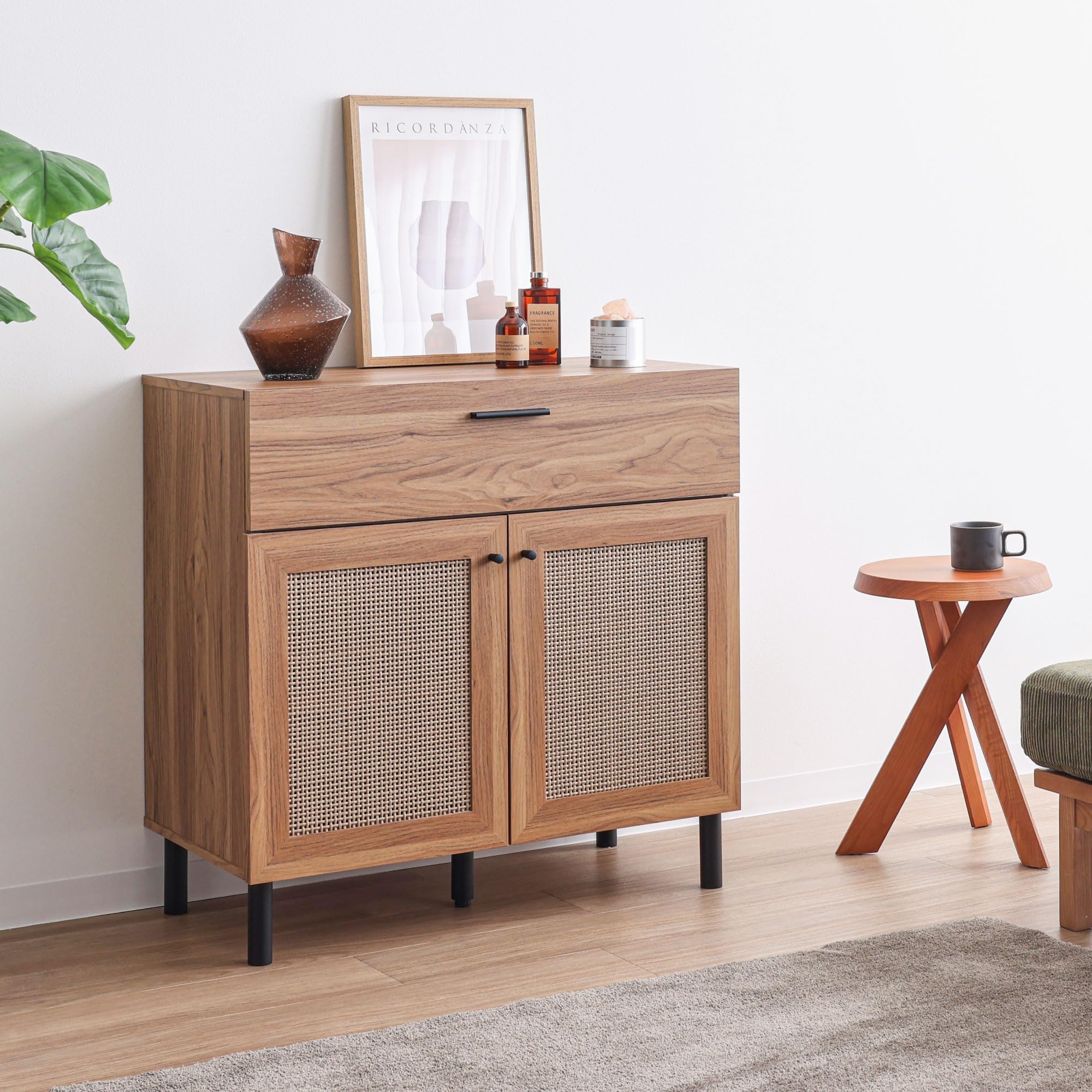 Amazon.co.jp: VENTOTA キャビネット 80cm幅 サイドボード リビング 棚