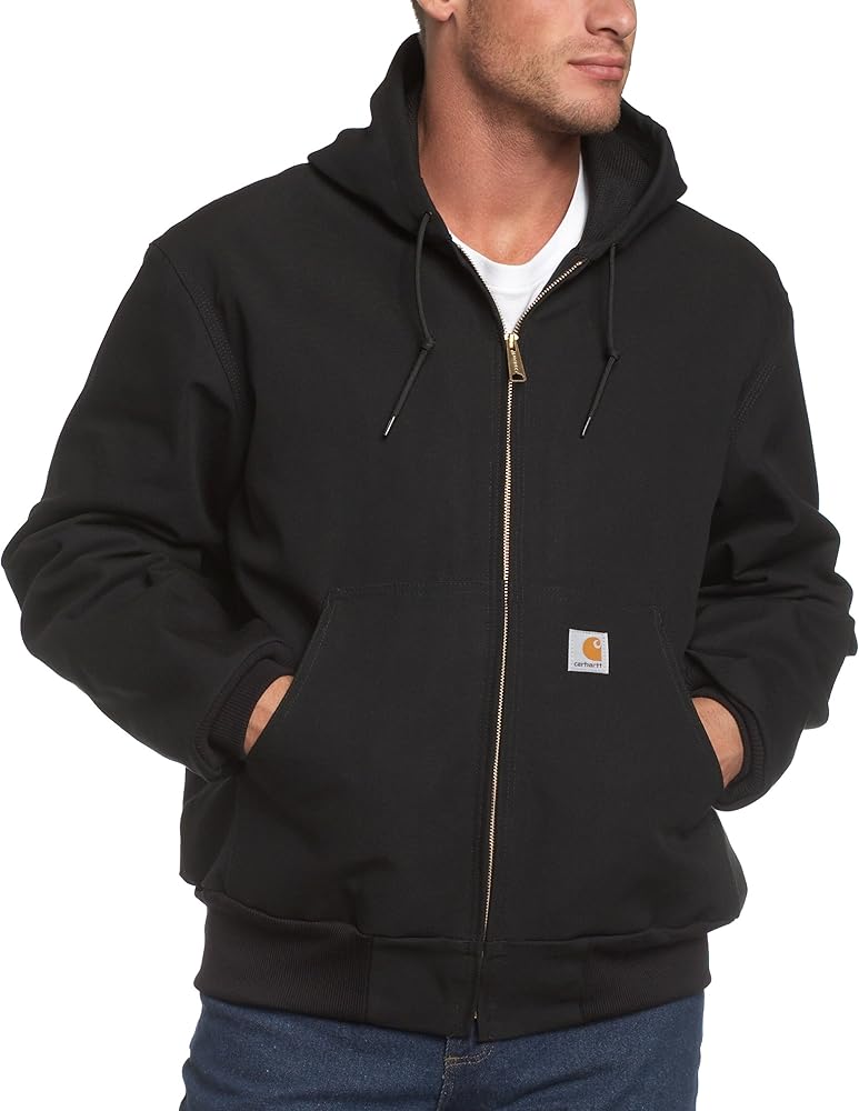 Amazon.com: Carhartt Jackets Hooded Lined Jacket J131BLK - Black