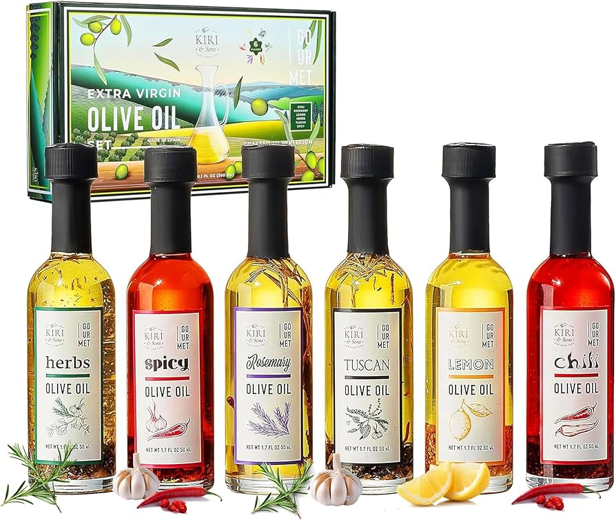 Amazon.com : Kiri & Sons Olive Oil Gourmet Sampler Gift Set of 6