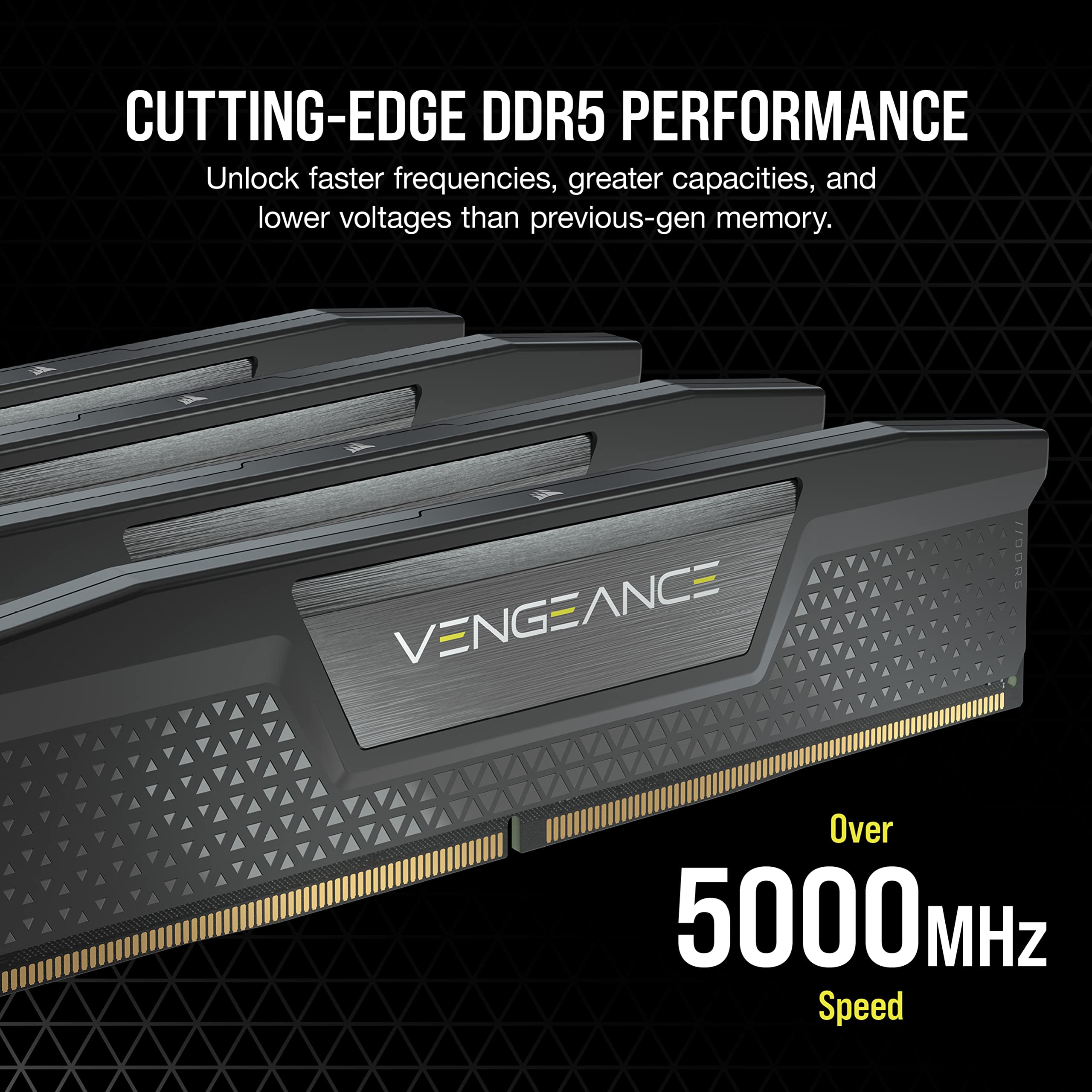 Amazon | CORSAIR VENGEANCE DDR5 192GB (4x48GB) DDR5 5200MHz C38