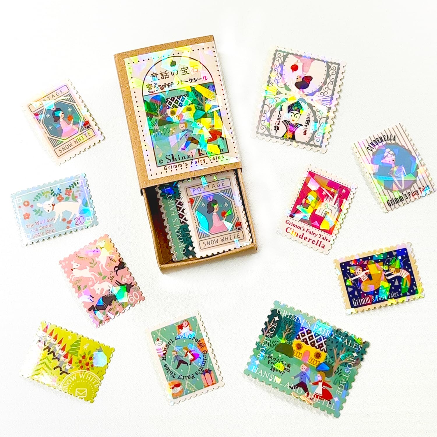 Amazon | シール堂 日本製 フレークシール きらぴか グリム童話1