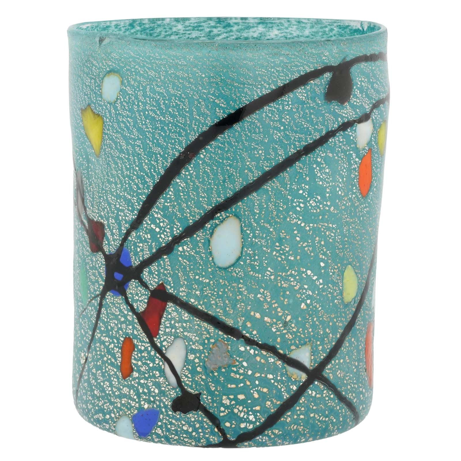 MURANO ムラノ 金彩 トリプル ドルフィン グラス MURANO ムラノ 金彩