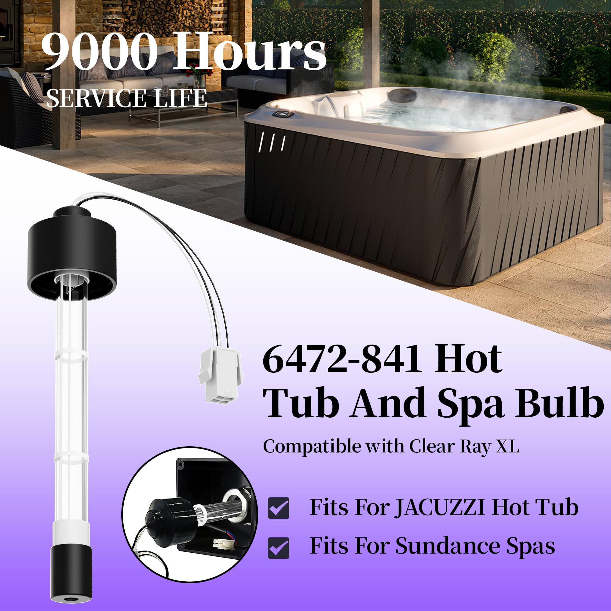 Amazon.com: 6472-841 Clear Ray XL Bulb Compatible with Ja-cuzzi