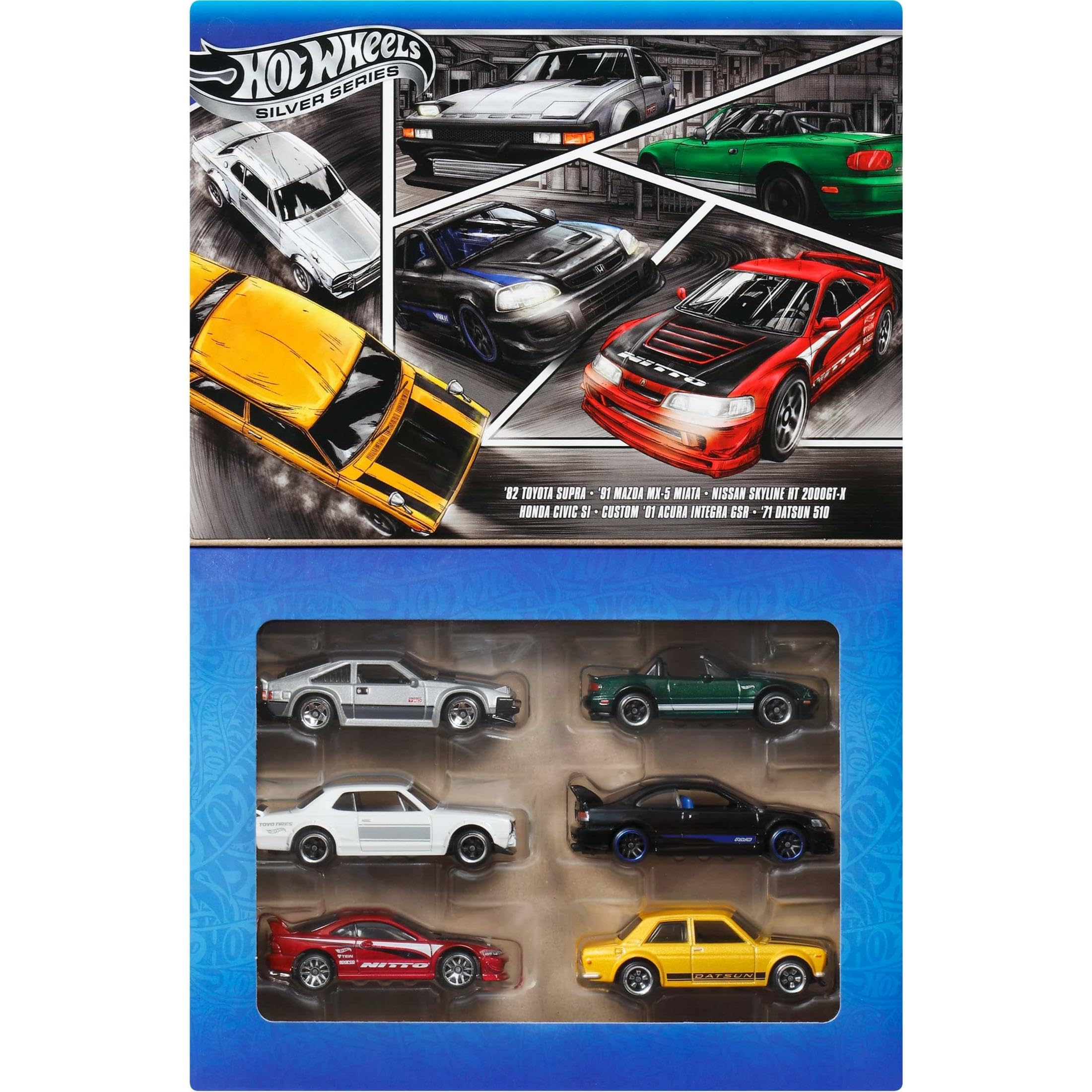 Amazon.com: Hot Wheels 1:64 Scale Die-Cast Toy Cars, Set of 6