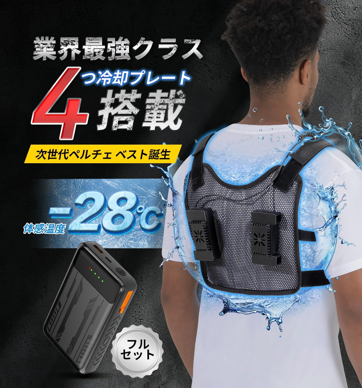 着る冷蔵庫!?】36％OFF! 冷却プレート4枚の“着る氷”が夏のツーリングに