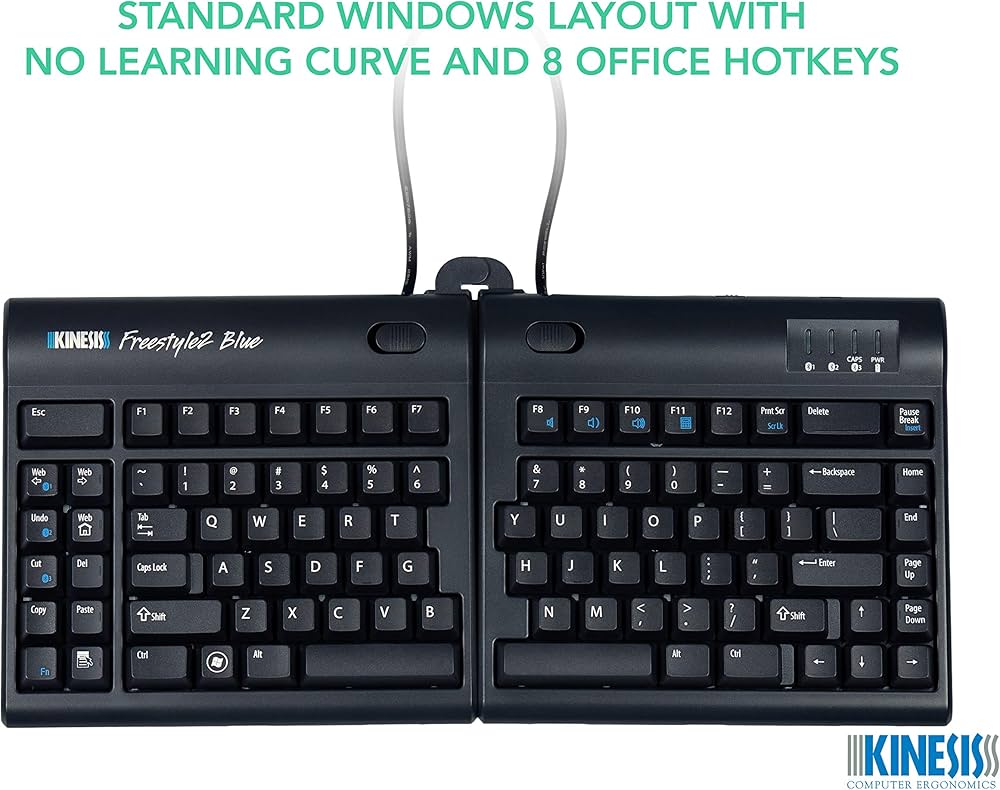 Amazon | KINESIS FREESTYLE2 BLUETM for PC。 KINESIS FREESTYLE2 KE